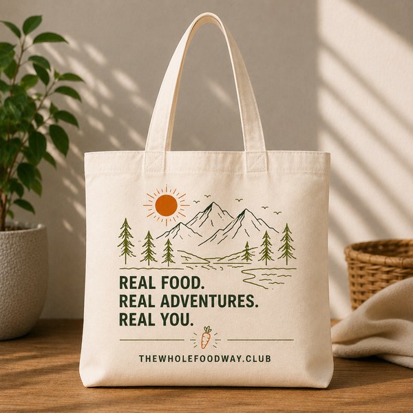 Cream Mountain Adventure Tote